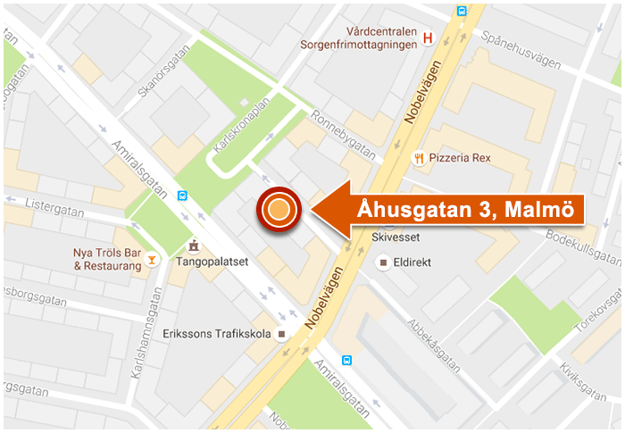 Karta - Åhusgatan 3